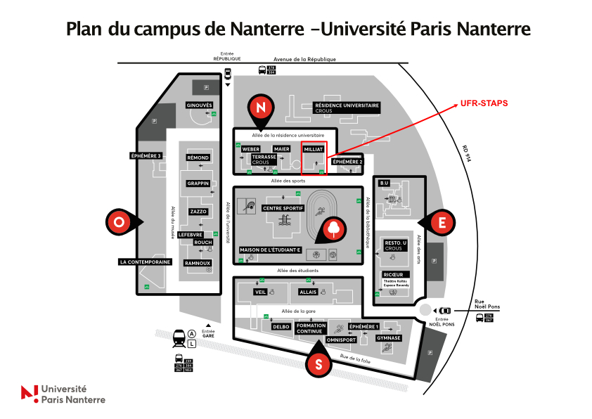 Plan d'accès UFR-STAPS